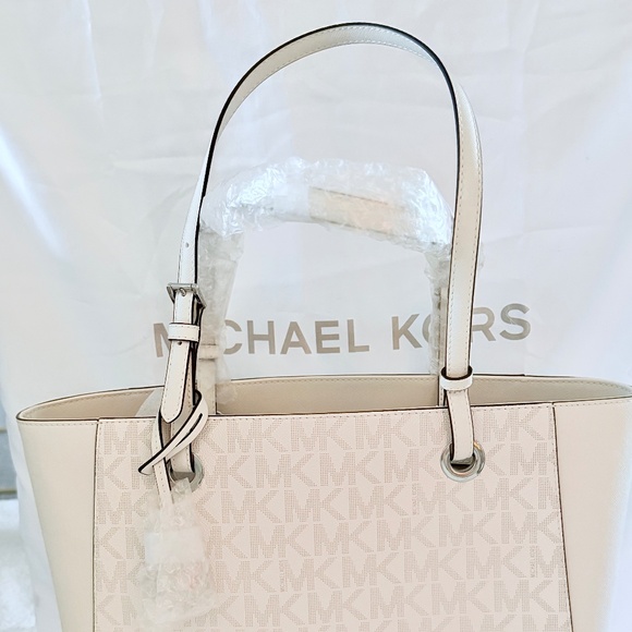 Michael Kors Walsh NWT MD MF Tote OPT/ALLUM (WHITE) - Picture 3 of 4